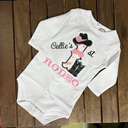 Lady Cowboy Birthday numbers whole set of numbers 1-9 Applique machine