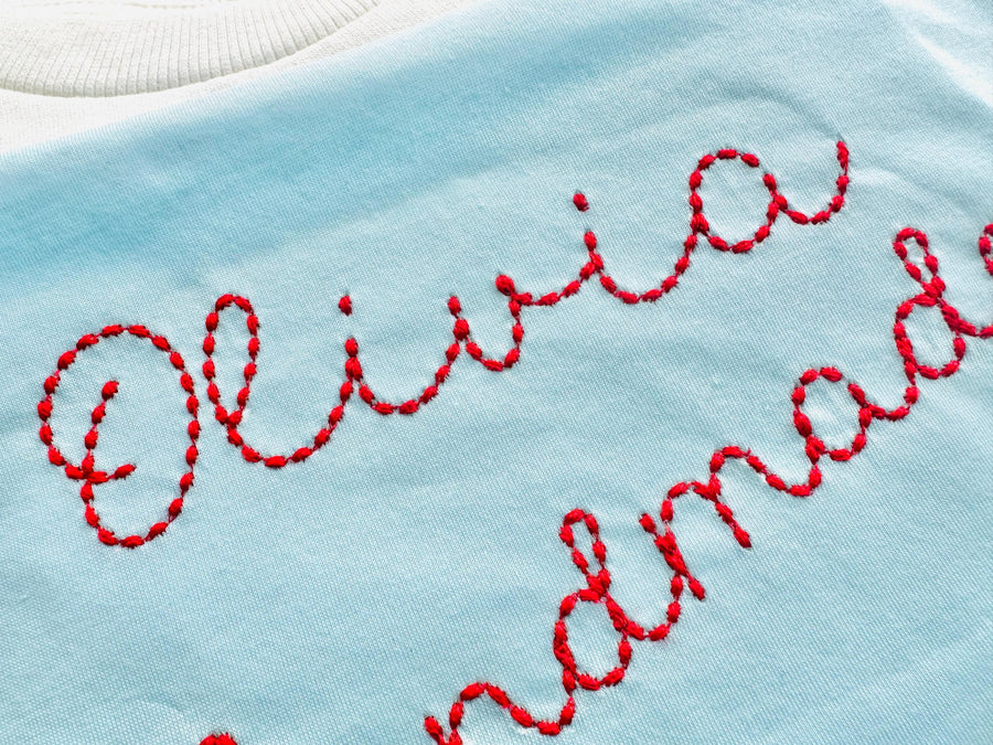 Hand stitch effect Handwritten Font