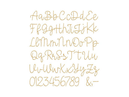 Hand Stitch Effect Font Rachel