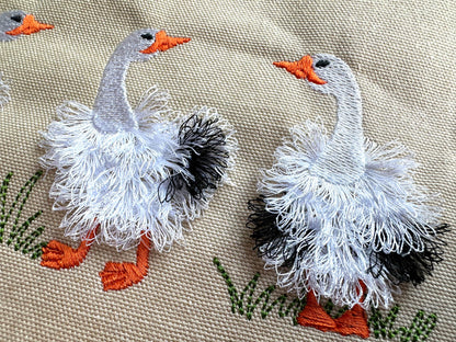 Gringed Goose 4 Geese in a row