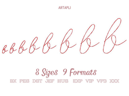 Quick Light Chain Stitch Script Handwritten Mini Font
