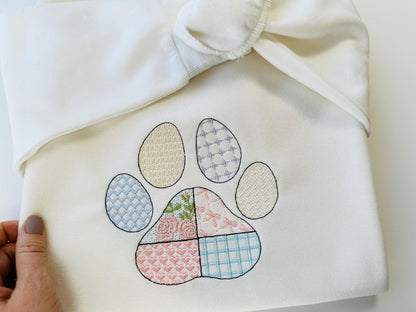 Patchwork Patterned Paw