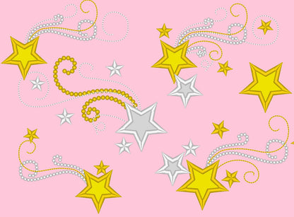 Twinkle Twinkle Little Star for Birthday Shirts embroidery machine