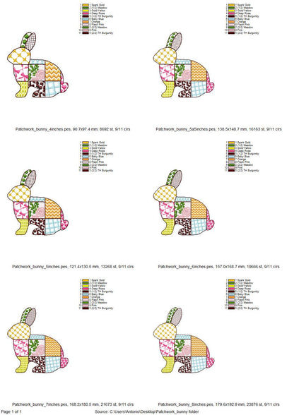 Patchwork Patterned Bunny
