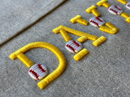 Puffy Puff Foam Baseball Font