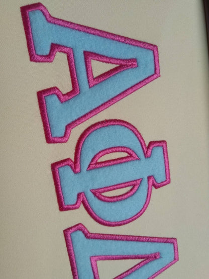Fraternities Sororities Greek Font Applique