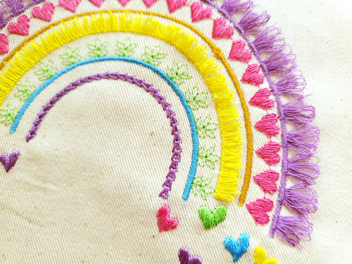 Boho Rainbow with Fringed Tassel Arc