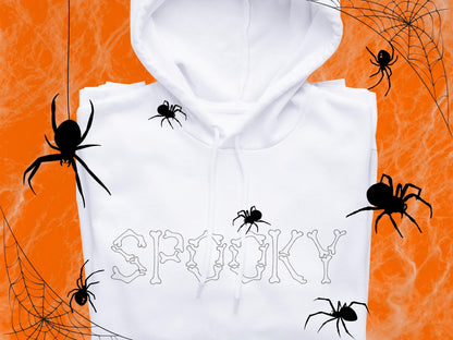 Halloween Skeleton Bones Font Raggedy Edge Applique