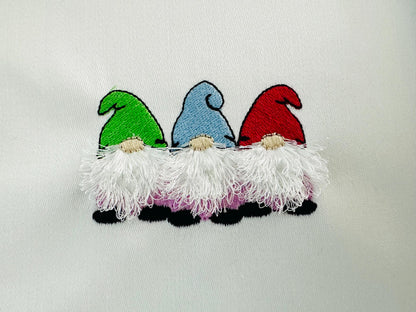 Mini Fringed Christmas Gnome Trio