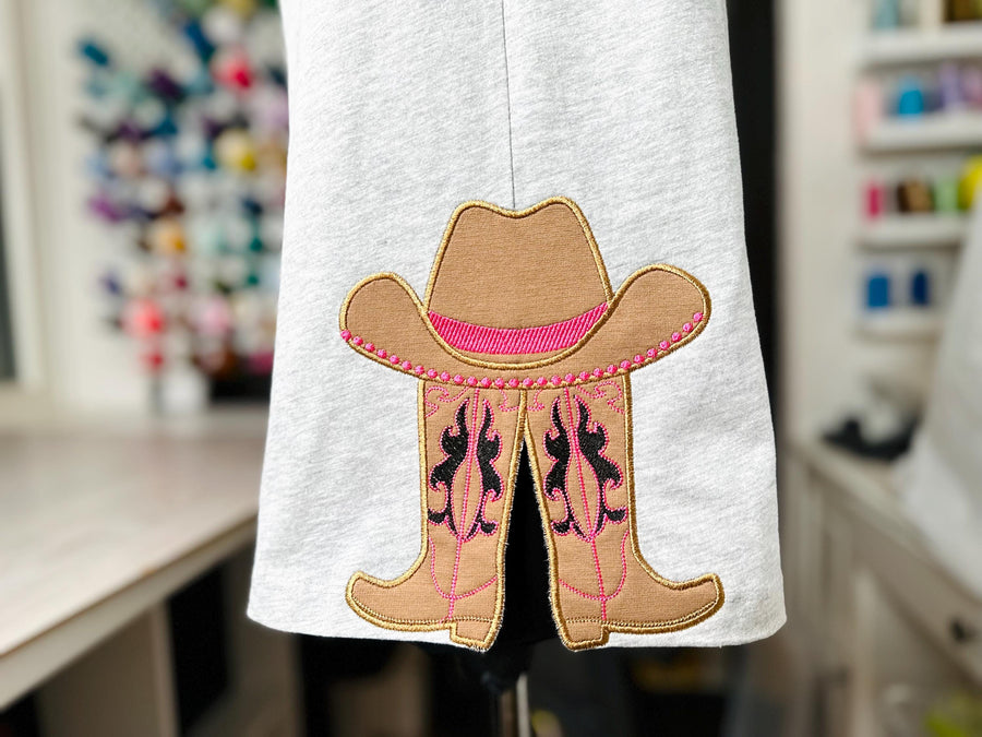 Cowgirl Cowboy Boots And Hat