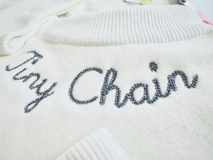 Tiny Playful Chain Stitch Handwritten Font