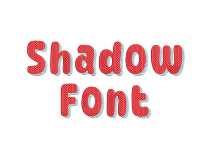 Waffle Stitch Shadow Font