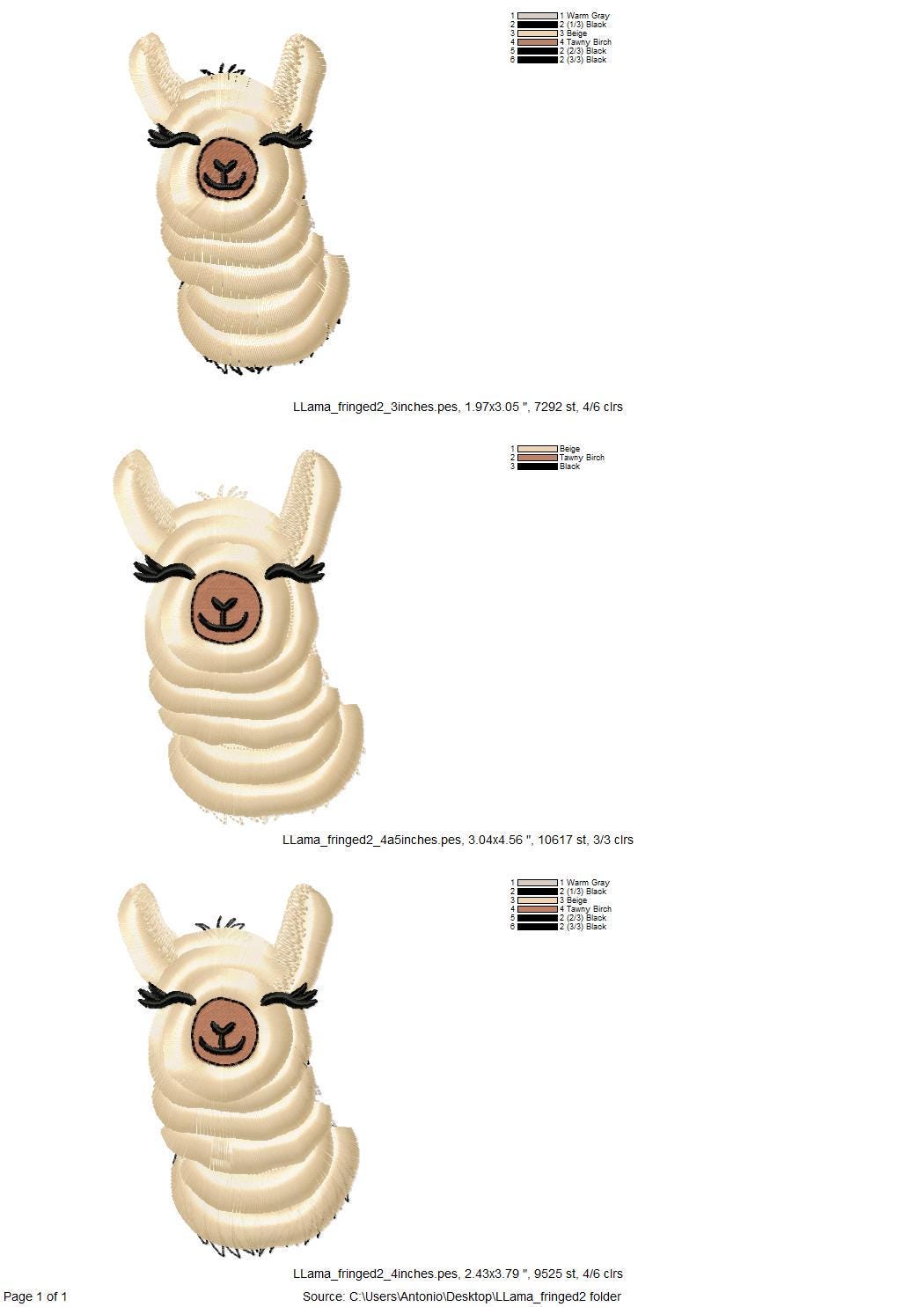 Adorable Fringed Llama Alpaca