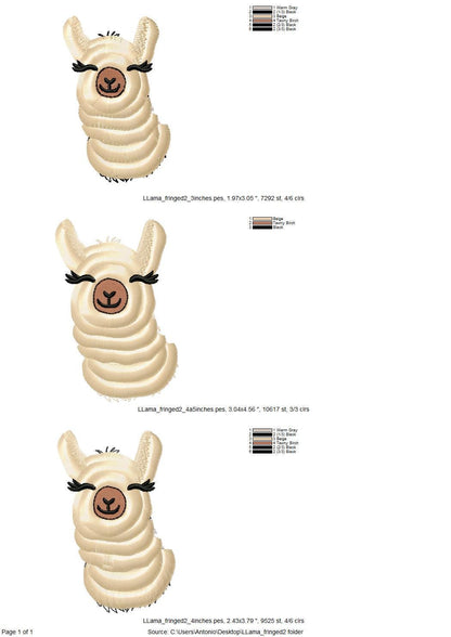 Adorable Fringed Llama Alpaca