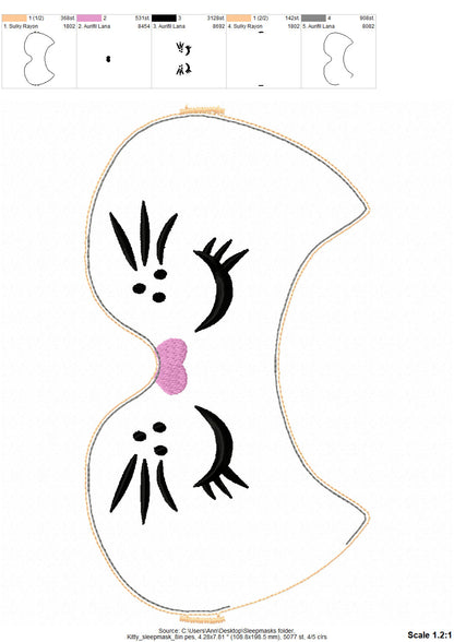 Cat and Bunny Sleep Mask ITH
