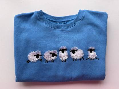 Fringed Sheep Lamb Set of 5