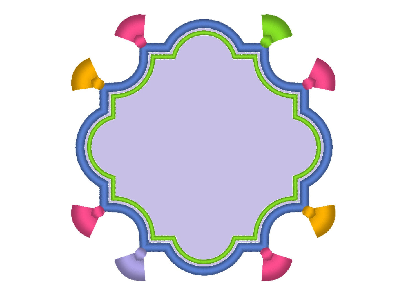 Fringed Tassel Monogram Frame