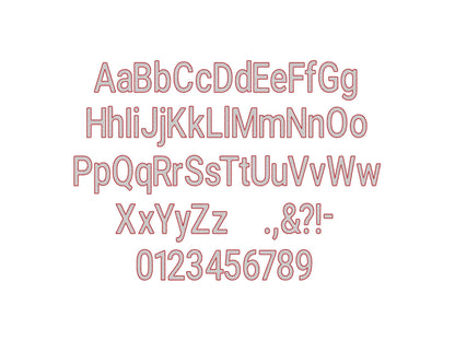 Puff Outline Baby Rounded Font