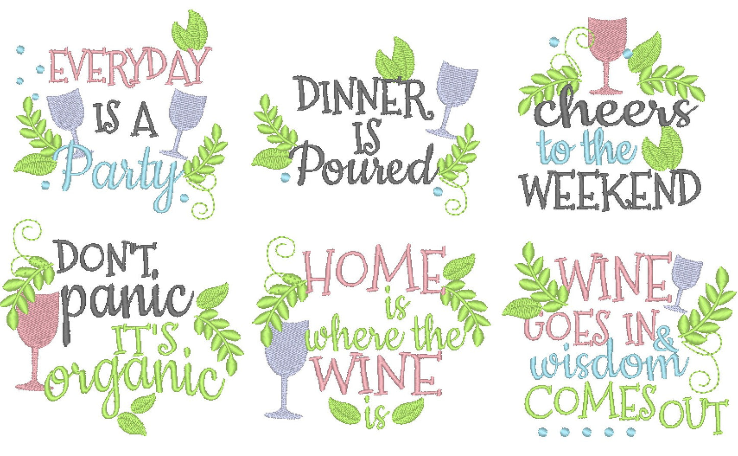 Shabby Chic Floral Organic Kitchen Set