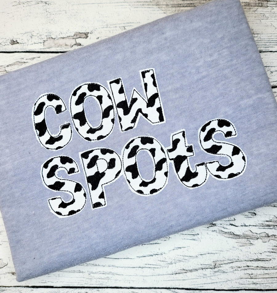 Cow Spots Patterned Font