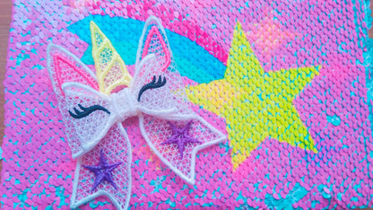 Unicorn Double Layer Big Bow FSL