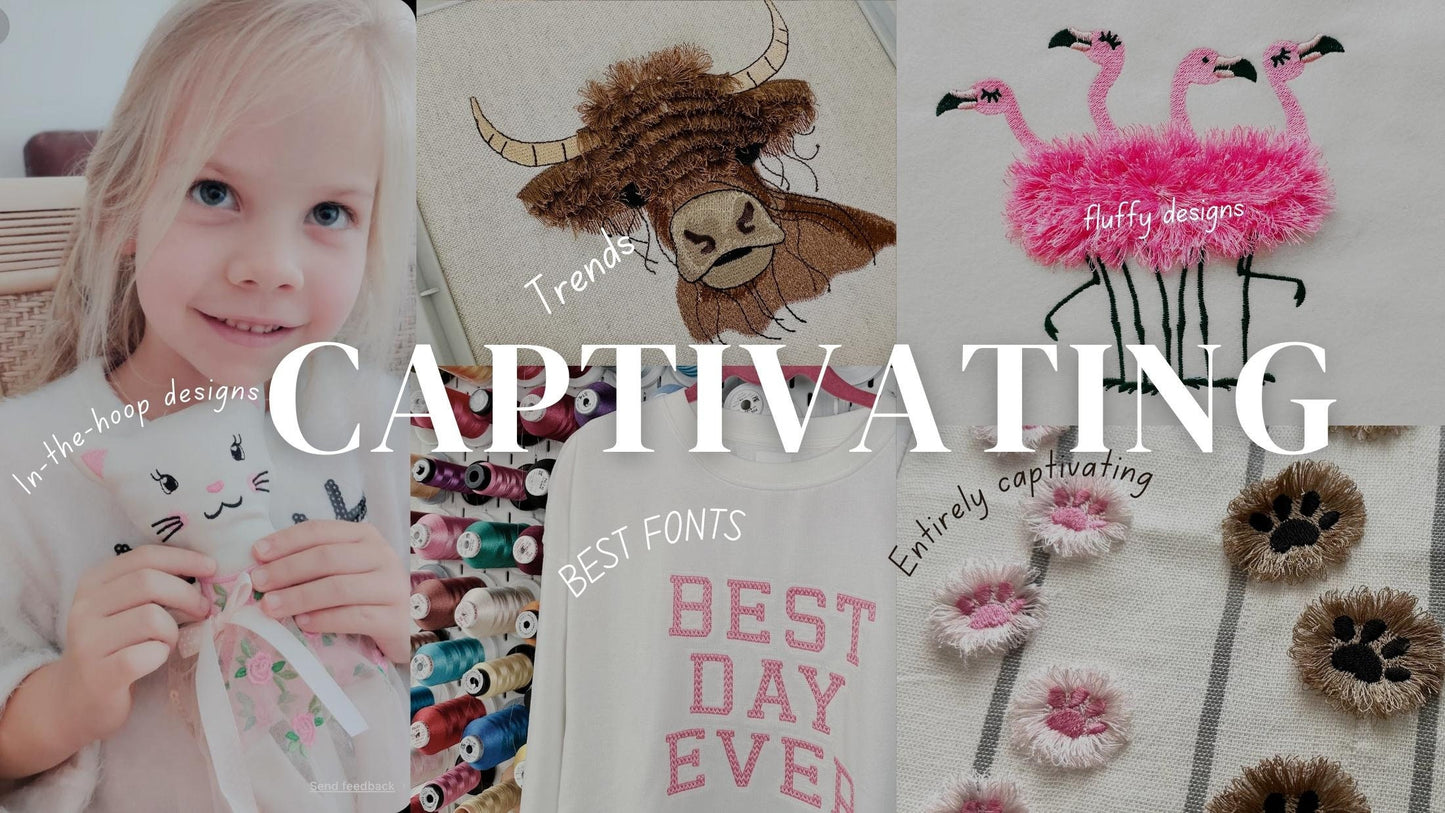 Classic Block Birthday Numbers Applique