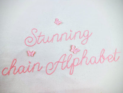 Quick Light Chain Stitch Script Handwritten Mini Font