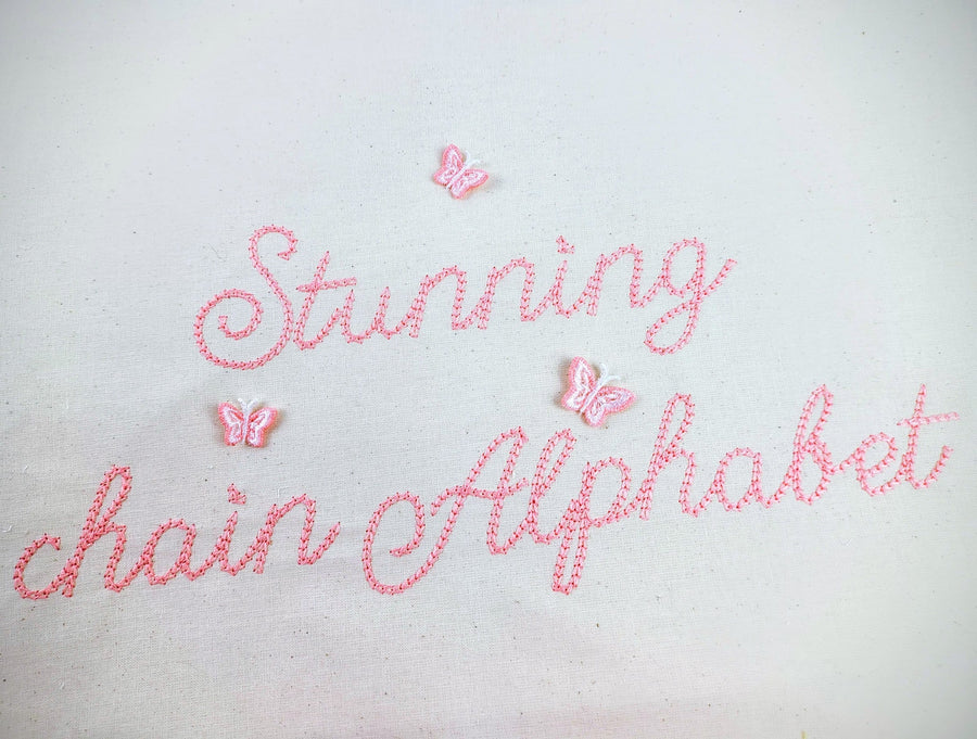 Quick Light Chain Stitch Script Handwritten Mini Font