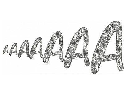 Spider Web Halloween Font