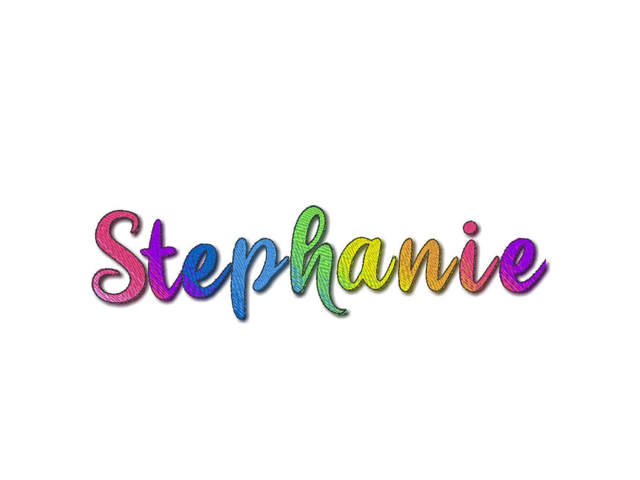 Iridescent Ombre Font Stephanie