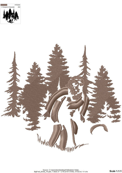 Fringed Bigfoot Yeti Sasquatch