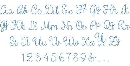 Quick Light Chain Stitch Handwritten Mini Font