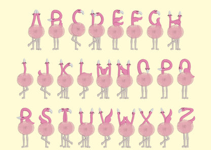Small Fringed Flamingo Font