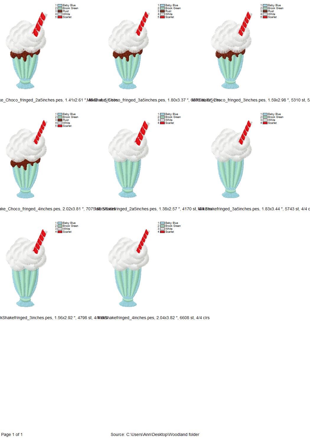 Fringed Milkshake Cocktail