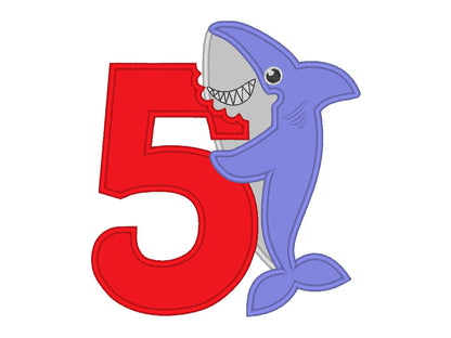 Baby Shark Birthday Number 5 Five