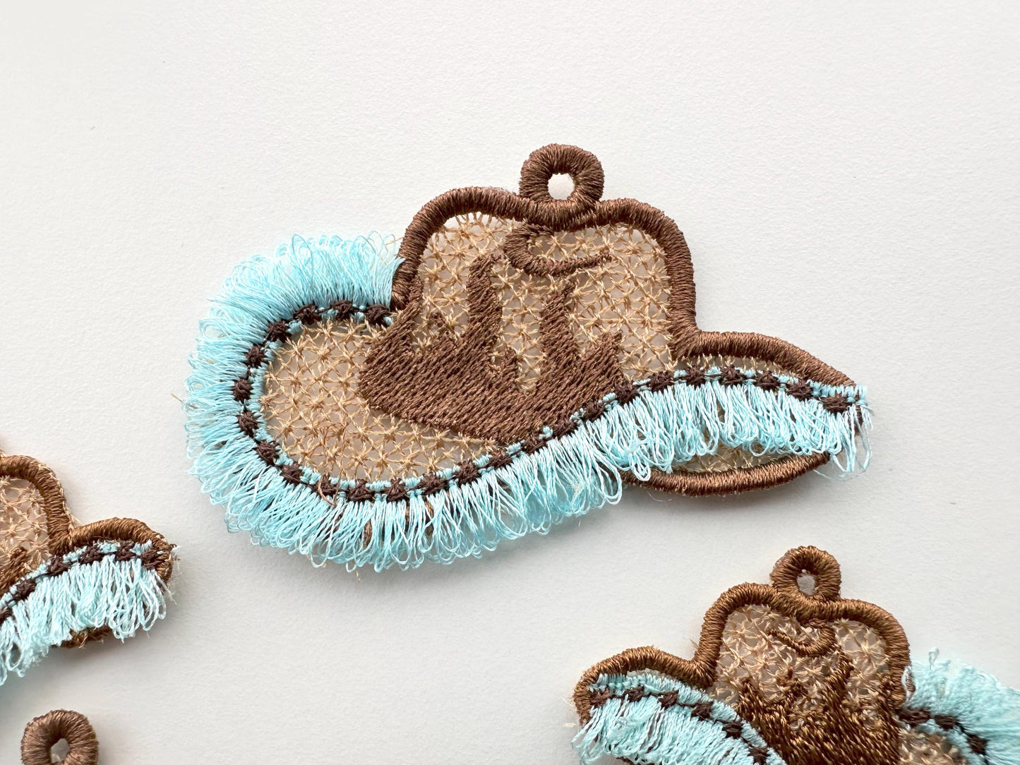 Cowboy Cowgirl Fringed Boots And Hat