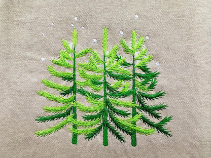 Winter Woodland Christmas Tree Trio
