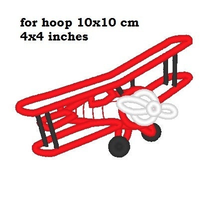 Single Airplane and with Banner Applique
