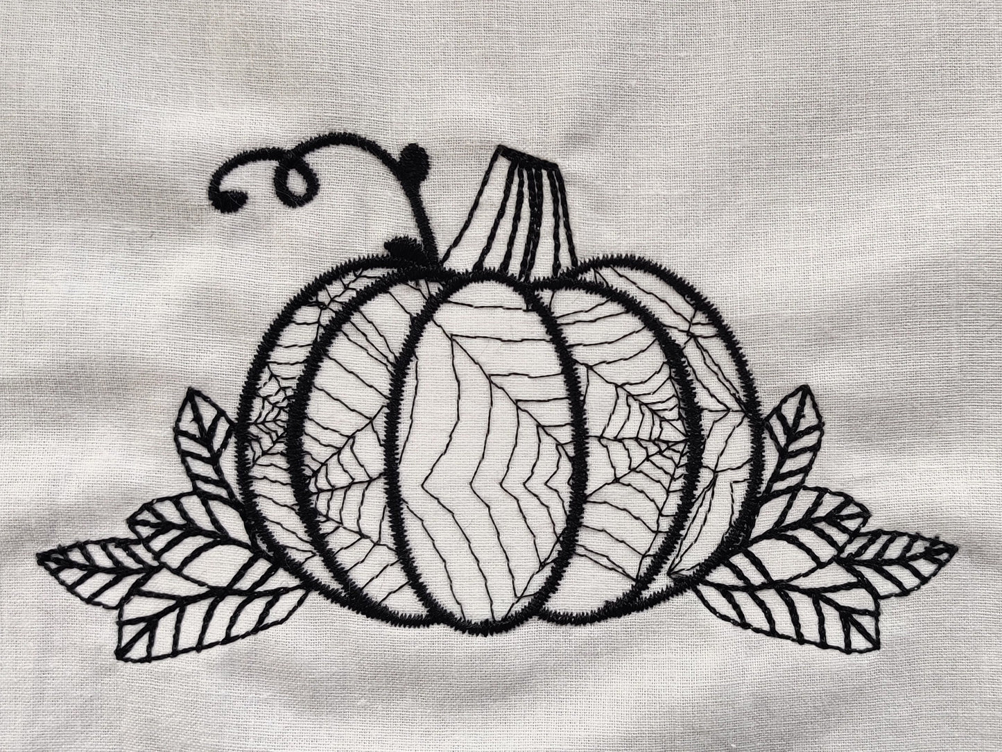 Halloween Spiderweb Pumpkin Outline