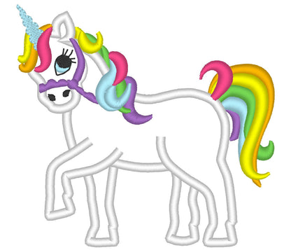 Unicorn Pony Applique