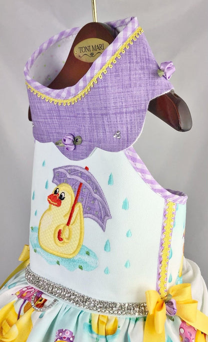 Rainy Day Bath Duck with Umbrella