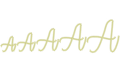 Bold Dense Chain Stitch Handwritten Font