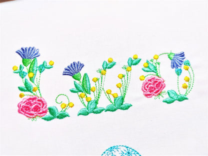 Meadow Flowers Floral Font