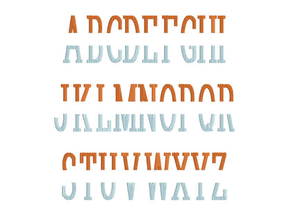 Waffle Stitch Narrow Split Font Set