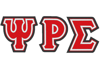 Double Outline Fill Stitch Sororities Greek Font