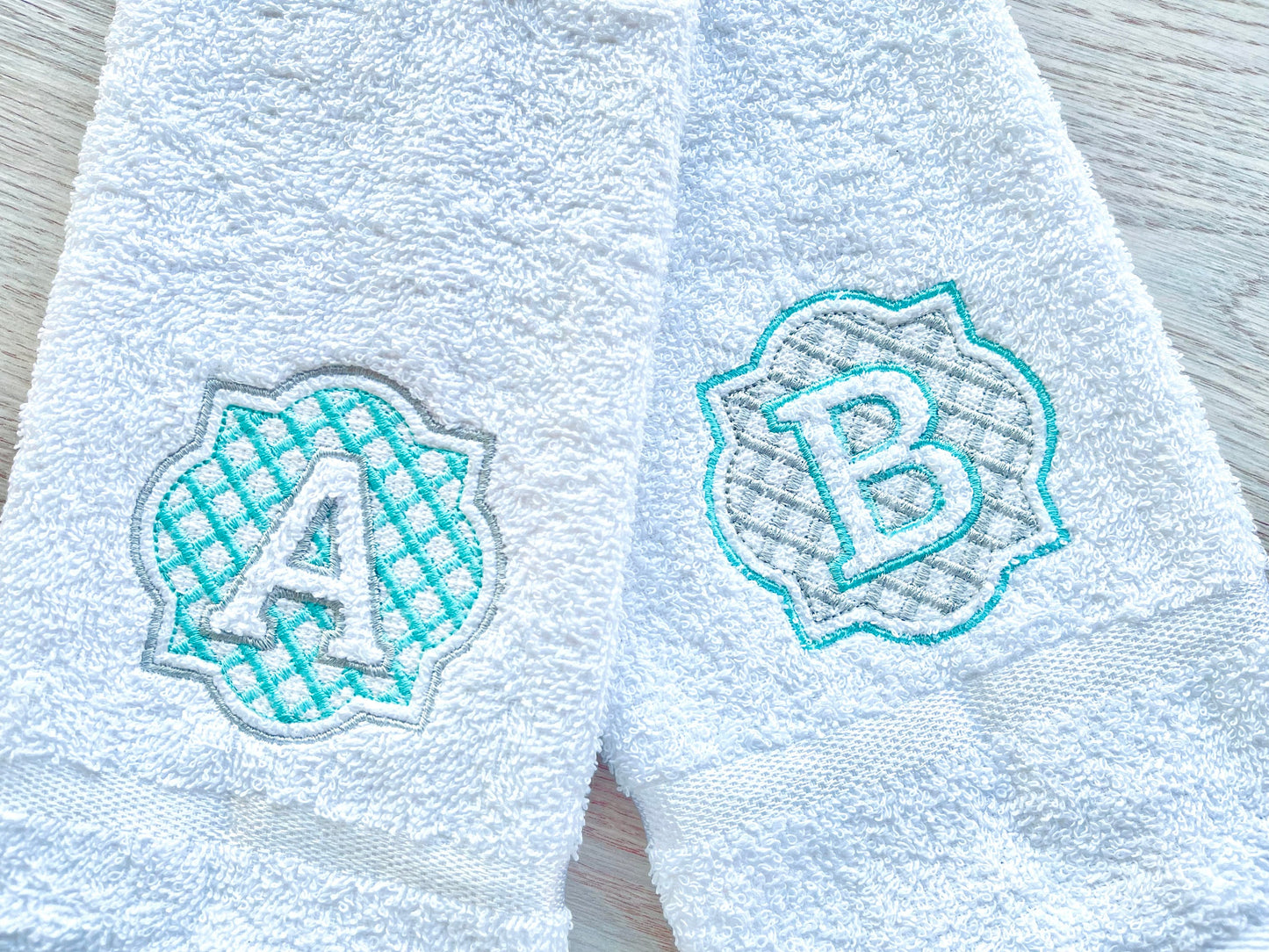 Gingham Embossed Monogram