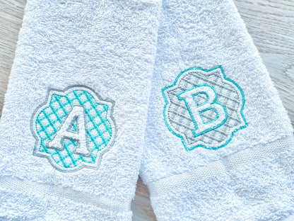 Gingham Embossed Monogram