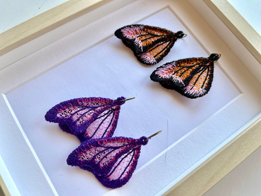 Butterfly Wings Lace Earrings