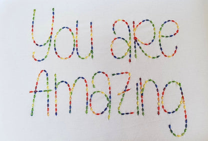 Hand Stitch Effect Font