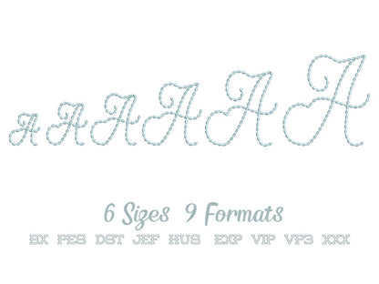 Hand Stitch Effect Hanwritten Font